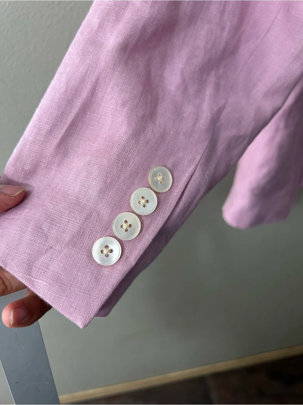 Ralph Lauren Light Pink Linen Blazer
